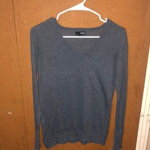 Grey long sleeve blouse size medium